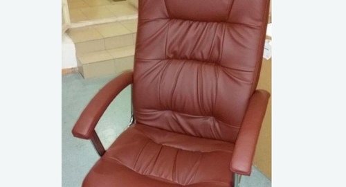 Обтяжка офисного кресла. Мариинск